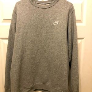 Oversized grey Nike crewneck